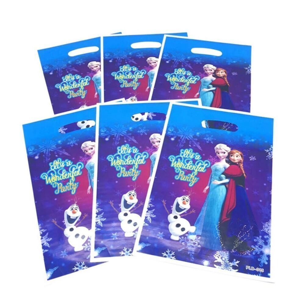 100 New Frozen-Themed Party Bags - 10 Packs of 10